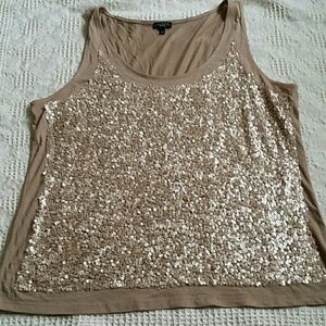 Talbots sequin tank size xlarge